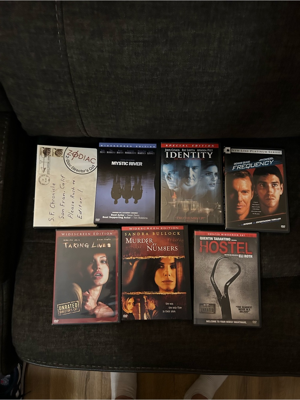 7-Pack Murder Mystery/Thriller DVD Collection. Used In Good Condition